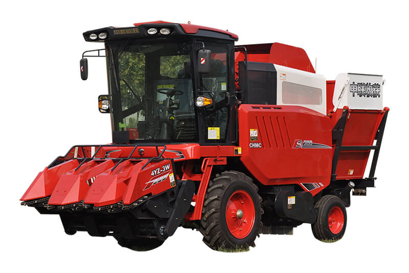 3 rows corn combine harvester
