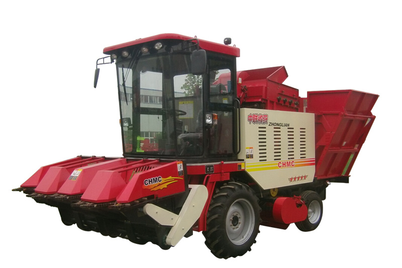 4 rows corn combine harvester